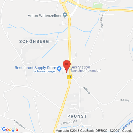 Position der Autogas-Tankstelle: Welter Patersdorf in 94265, Patersdorf