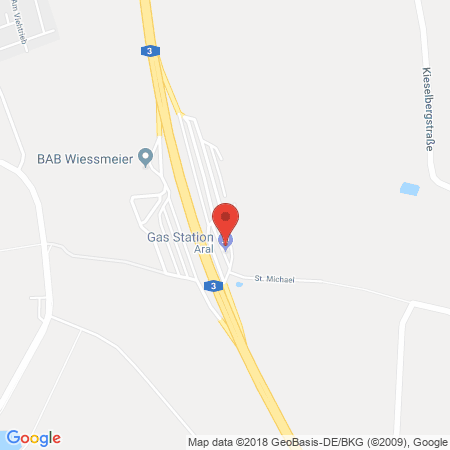 Position der Autogas-Tankstelle: Aral Tankstelle, Bat Aurach Nord in 91056, Erlangen