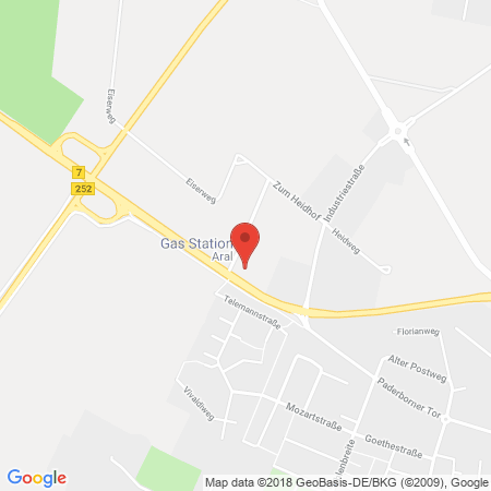 Standort der Tankstelle: ARAL Tankstelle in 34414, Warburg