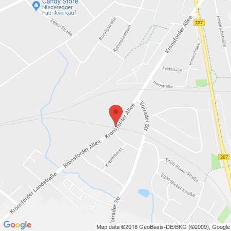 Position der Autogas-Tankstelle: Star Tankstelle in 23560, Lübeck