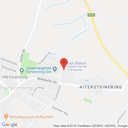 Position der Autogas-Tankstelle: Hörndl Tank-u. Servicecenter in 85661, Forstinning