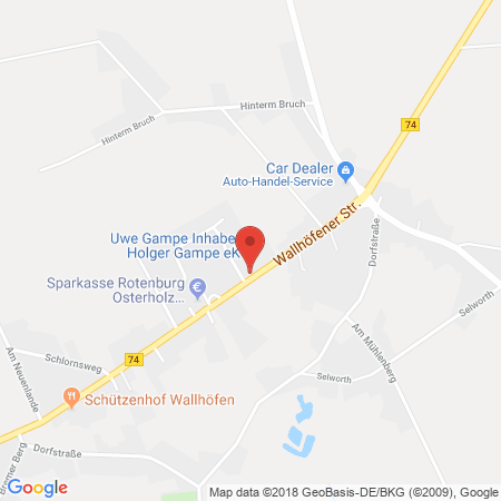 Standort der Tankstelle: Hoyer Tankstelle in 27729, Wallhöfen