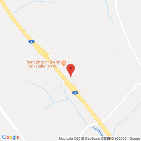 Position der Autogas-Tankstelle: Aral Tankstelle, Bat Hochwald West in 54421, Reinsfeld