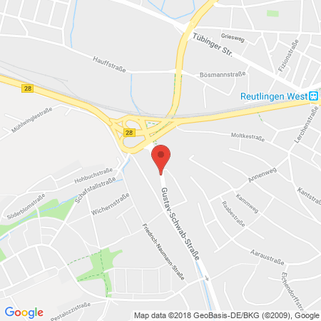 Standort der Tankstelle: Agip Tankstelle in 72762, Reutlingen