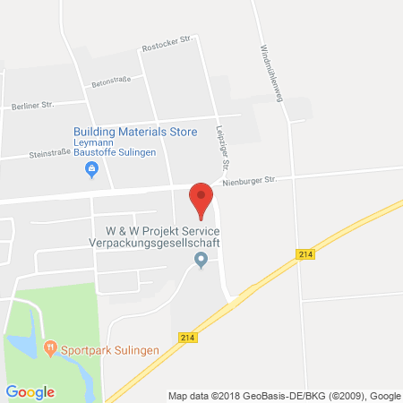 Position der Autogas-Tankstelle: Raiffeisen-warengenossenschaft Groß Lessen-diepholz Eg in 27232, Sulingen