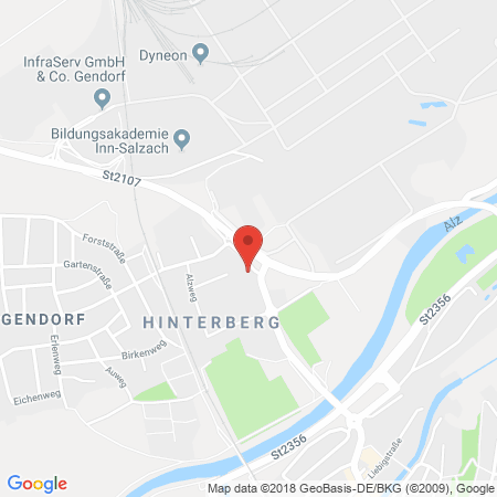 Position der Autogas-Tankstelle: Shell Tankstelle in 84508, Burgkirchen Gendorf