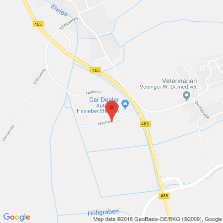 Position der Autogas-Tankstelle: Autohaus Hasieber in 89584, Ehingen-Berg