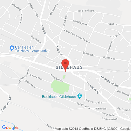 Position der Autogas-Tankstelle: Freie Tankstelle in 48455, Bad Bentheim