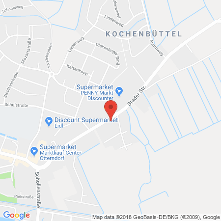 Position der Autogas-Tankstelle: Otterndorf in 21762, Otterndorf