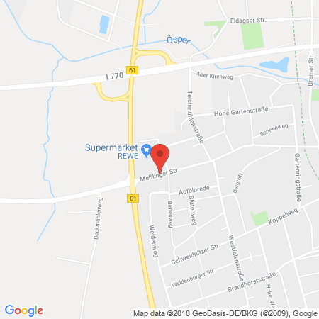 Position der Autogas-Tankstelle: Classic Petershagen in 32469, Petershagen