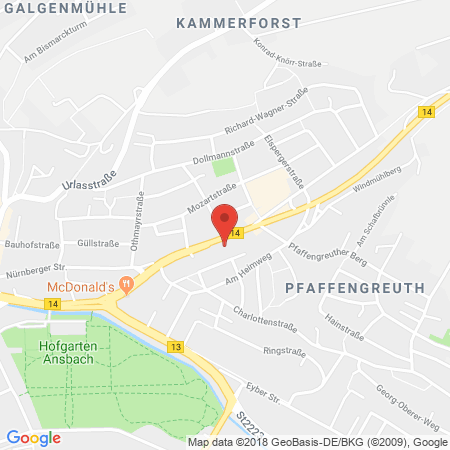 Standort der Tankstelle: Shell Tankstelle in 91522, Ansbach