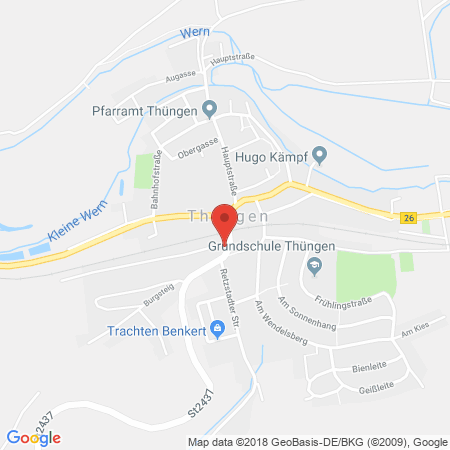 Standort der Tankstelle: Tankstelle Fischer Tankstelle in 97289, Thüngen