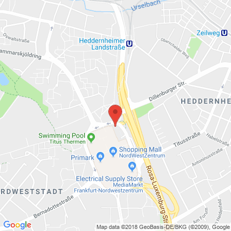 Position der Autogas-Tankstelle: Shell Tankstelle in 60439, Frankfurt
