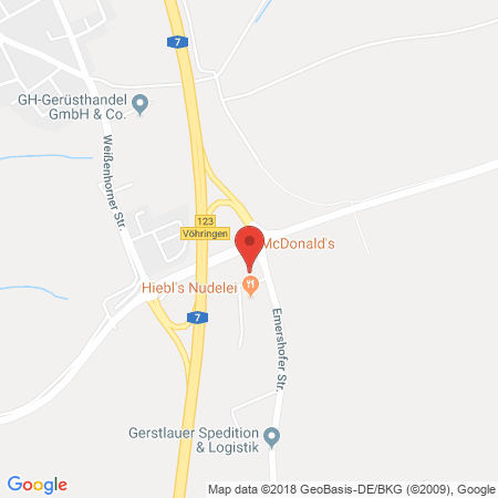 Position der Autogas-Tankstelle: OMV Tankstelle in 89269, Vöhringen-illerberg