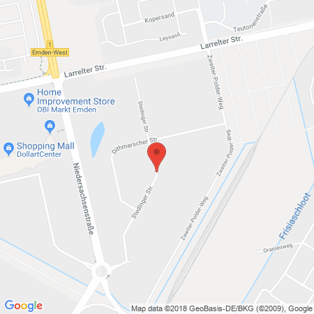 Standort der Tankstelle: Wiro Tankstelle in 26723, Emden