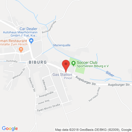 Standort der Tankstelle: Pinoil Tankstelle in 86420, Diedorf (Biburg)