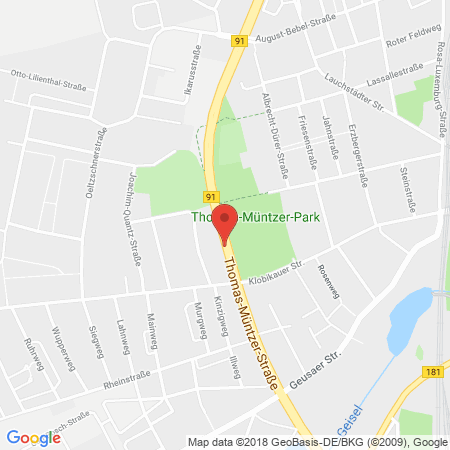 Position der Autogas-Tankstelle: Agip Tankstelle in 06217, Merseburg