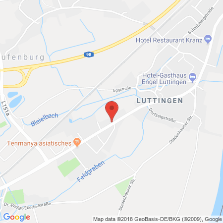 Position der Autogas-Tankstelle: Bft- Tankstelle Autohaus Link in 79725, Laufenburg