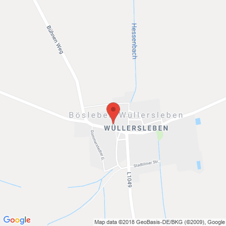 Position der Autogas-Tankstelle: Agrargenossenschaft Bösleben Eg in 99310, Wüllersleben