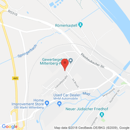 Position der Autogas-Tankstelle: Tankstelle Miltenberg in 63897, Miltenberg