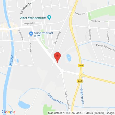 Standort der Tankstelle: Raiffeisen Tankstelle in 29439, Lüchow
