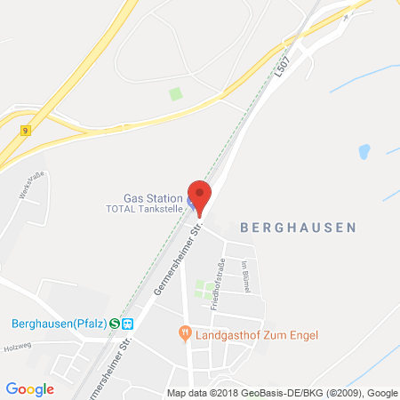 Position der Autogas-Tankstelle: Total Roemerberg in 67354, Roemerberg
