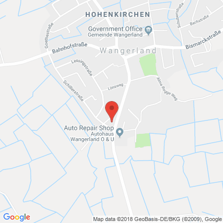 Position der Autogas-Tankstelle: Tankshop Ts Hohenkirchen in 26434, Hohenkirchen