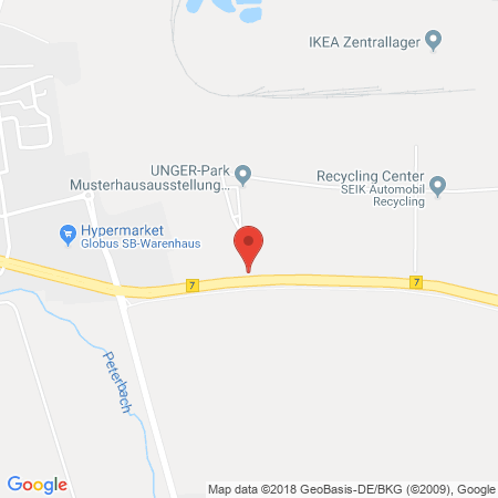 Position der Autogas-Tankstelle: Shell Tankstelle in 99098, Erfurt
