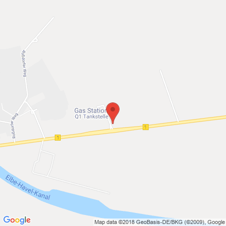 Position der Autogas-Tankstelle: Q1 Tankstelle in 39307, Roßdorf 