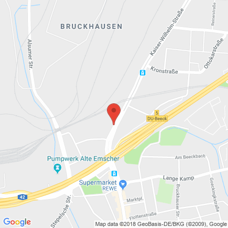 Position der Autogas-Tankstelle: Star Tankstelle in 47139, Duisburg