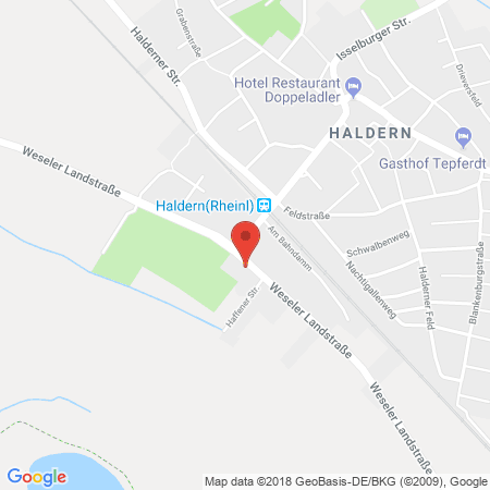 Standort der Tankstelle: BFT - Tankstelle Rees-Haldern in 46459, Rees-Haldern