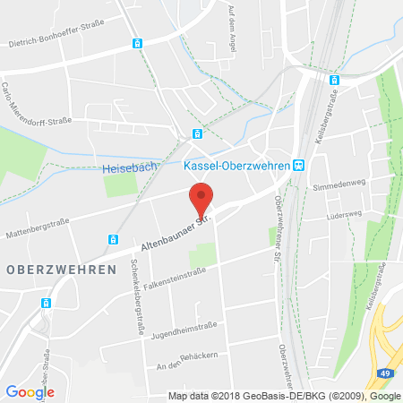 Position der Autogas-Tankstelle: Star Tankstelle in 34132, Kassel