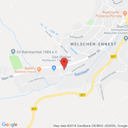 Standort der Tankstelle: Raiffeisen Tankstelle in 57399, Welschen-Ennest