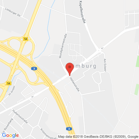 Position der Autogas-Tankstelle: Supermarkt-tankstelle Limburg Mundipharma 1 in 65549, Limburg