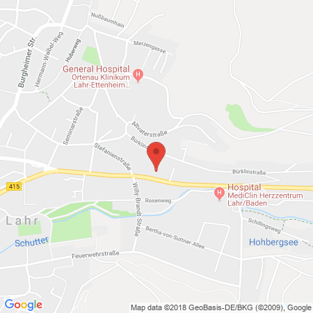 Position der Autogas-Tankstelle: Bft Tankstelle Ceyhan in 77933, Lahr/schwarzwald