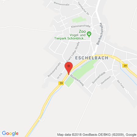 Position der Autogas-Tankstelle: AVIA Tankstelle in 74889, Sinsheim-eschelbach