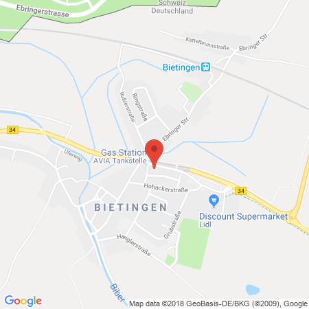 Standort der Tankstelle: AVIA Tankstelle in 78244, Gottmadingen-Bietingen
