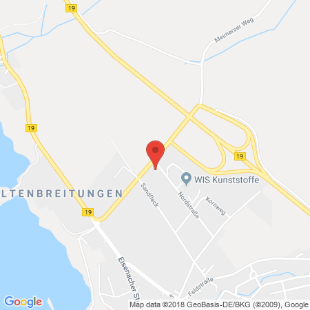 Position der Autogas-Tankstelle: Avex Breitungen in 98597, Breitungen