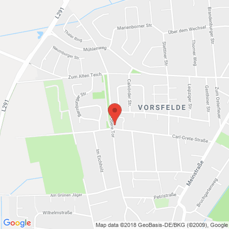 Position der Autogas-Tankstelle: Leo Wolfsburg in 38448, Wolfsburg