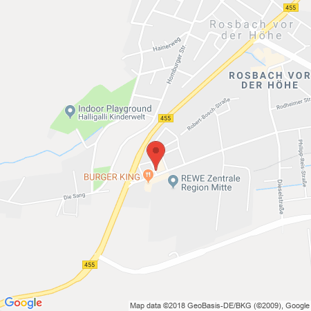 Position der Autogas-Tankstelle: Shell Tankstelle in 61191, Rosbach