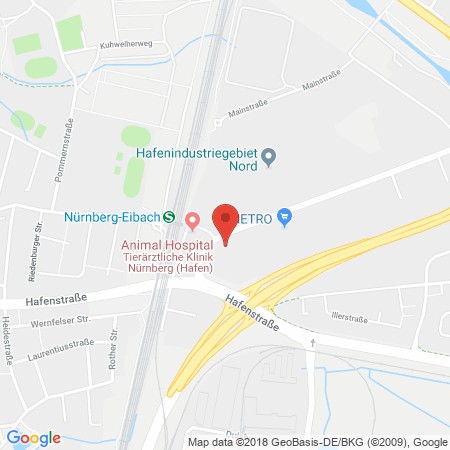 Position der Autogas-Tankstelle: Supermarkt-tankstelle Nuernberg Donaustr. 135 in 90451, Nuernberg