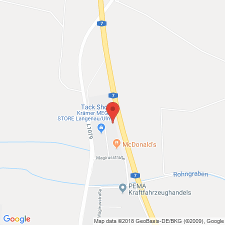 Position der Autogas-Tankstelle: Spedition Kunze Gmbh in 89129, Langenau