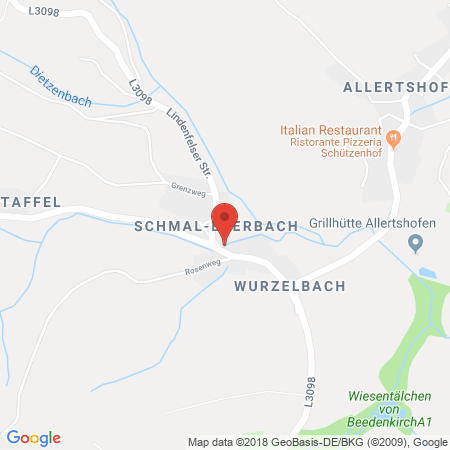 Position der Autogas-Tankstelle: Bft Tankstelle Brunner in 64686, Lautertal