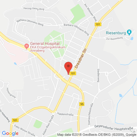 Standort der Tankstelle: TotalEnergies Tankstelle in 09456, Annaberg-Buchholz