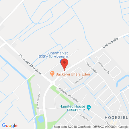 Standort der Autogas Tankstelle:  Siebelt Hinrichs GmbH, Frank Linnebrüg in 26434, Wangerland Hooksiel