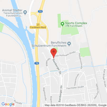 Standort der Tankstelle: ARAL Tankstelle in 91301, Forchheim