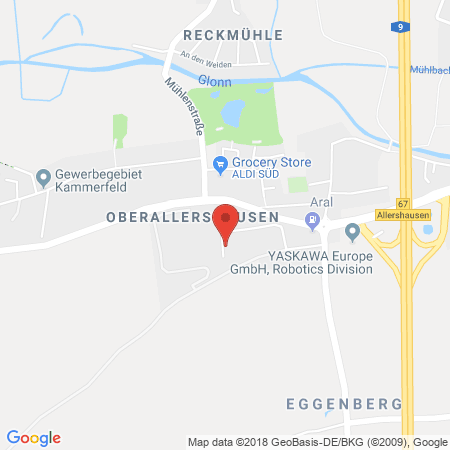 Position der Autogas-Tankstelle: Baywa Tankstelle Allershausen in 85391, Allershausen