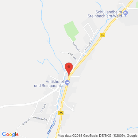 Standort der Autogas Tankstelle: Josef Reier - Autogastankstelle in 96361, Steinbach am Wald