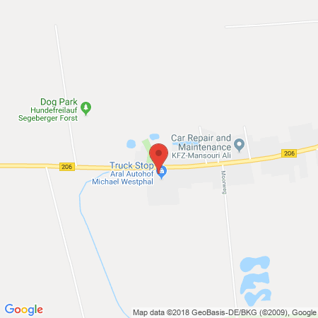 Position der Autogas-Tankstelle: Aral Tankstelle in 23826, Bark O.t. Bockhorn