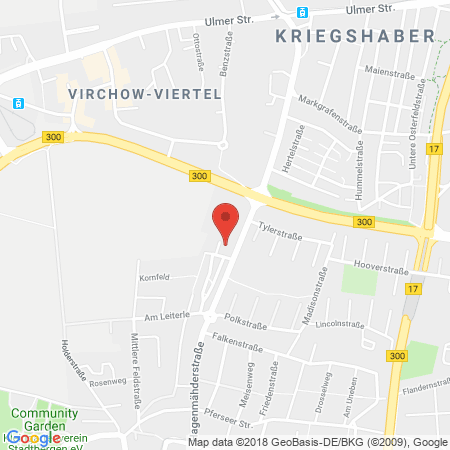 Position der Autogas-Tankstelle: Shell Tankstelle in 86391, Stadtbergen